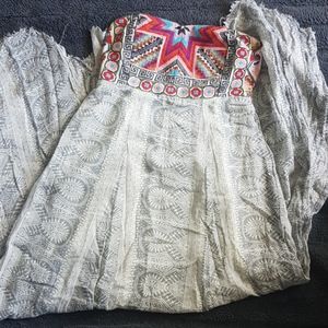 Strapless maxi dress